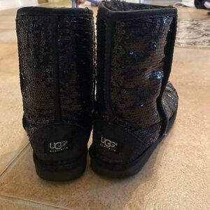 Black sequin UGGs